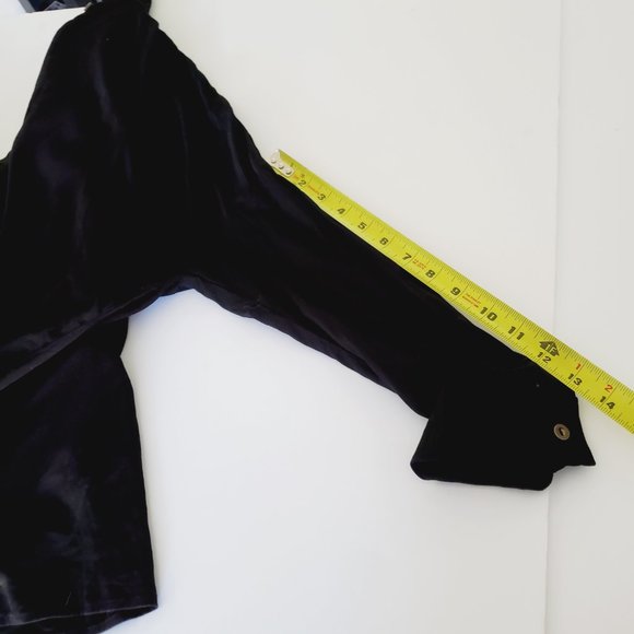 Anthropologie Michael Stars Blouse Oversized Button Down Relaxed Black S - Picture 10 of 10